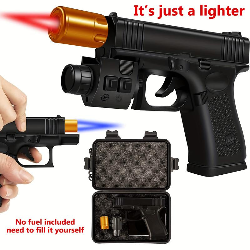 (No Fuel Included) Windproof Butane Lighter Refillable Torch Ligher for Cooking, Camping, BBQ & Daily Use