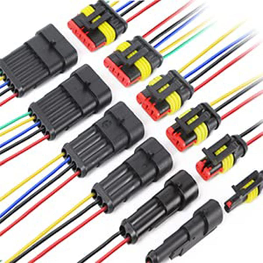 798Pcs 50 Kits Waterproof Automotive Electrical Connector Terminals 1/2/3/4/5/6
