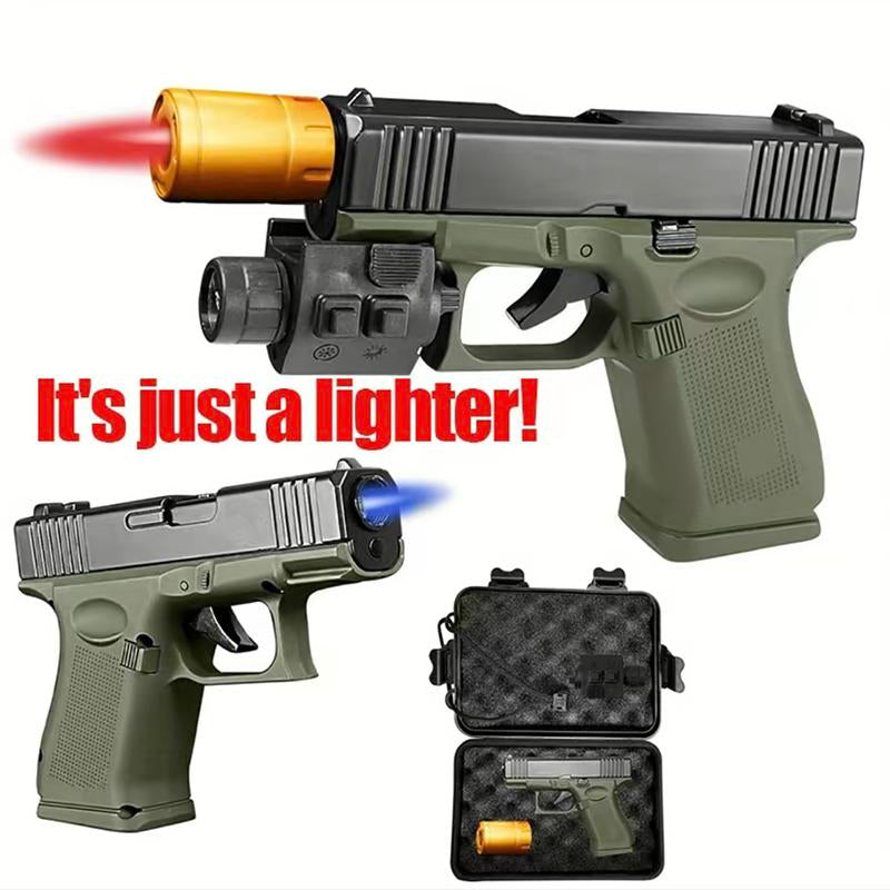 (No Fuel Included) Windproof Butane Lighter Refillable Torch Ligher for Cooking, Camping, BBQ & Daily Use