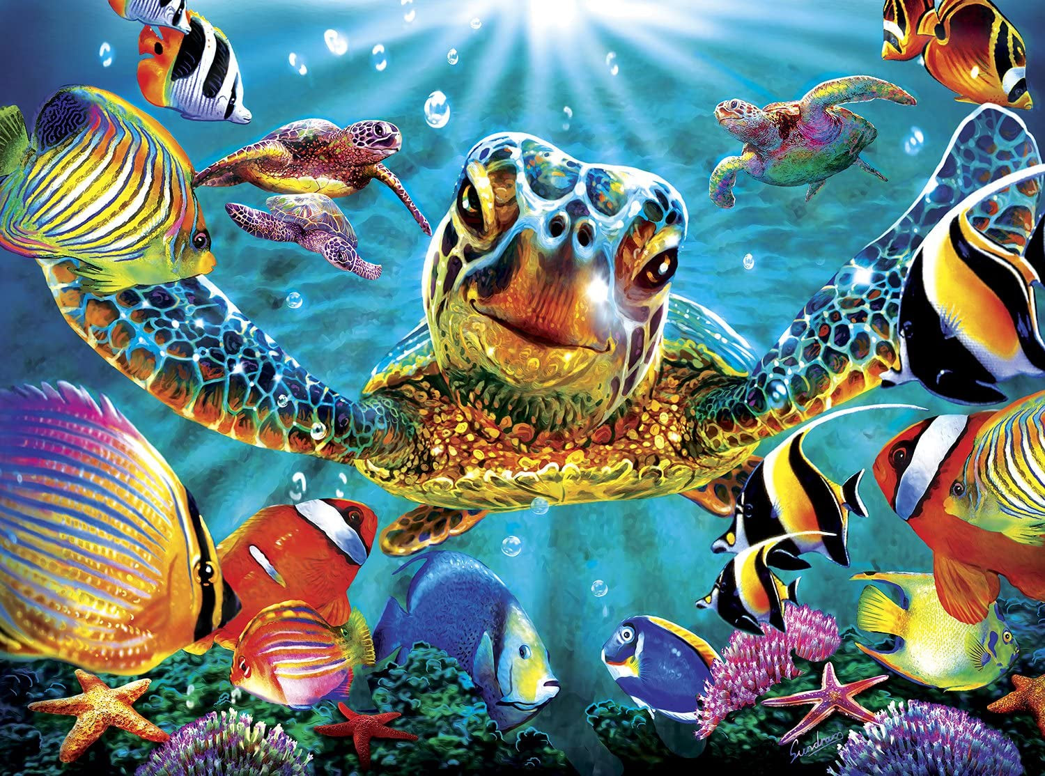 - Steve Sundram - Tiny Bubbles - 1000 Piece Jigsaw Puzzle for Adults - Challenging Puzzle Perfect for Game Nights - Finished Size Is 26.75 X 19.75